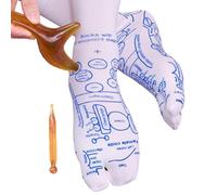 per riflessologia plantare, 33 cm, massaggianti per punti di pressione, stimolatore della circolazione del piede, set per massaggio riflessologico per uomini e donne, rimedio per gambe