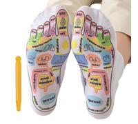 Per Riflessologia Plantare - Tabella In Cotone Antistress Con Massaggiatore Dei Punti Trigger, Morbide Calzature Comode, Vestibilità Elastica Resistente, Materiale Traspirante | Applicazione D