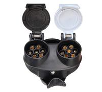 Per rimorchi adattatore da 13 a 7 per traino design doppia presa da 13 pin a 7 p