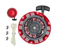 Per rinculo Pull Per Compatibile con Per GX120 Per GX160 Per GX200 Motori 122cc 160cc 196cc 200cc, Rosso Per Rinculo Assemblaggio con Corda e Dadi per Tosaerba Generatore Spazzaneve Rondella Pressione
