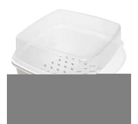 per riscaldamento a microonde - Pentola a vapore Multi Layer, contenitore compatto senza BPA - contenitore alimentare con coperchio, facile da pulire, stoviglie da cucina riutilizzabili |