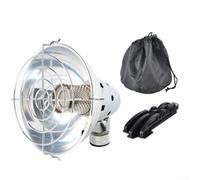 per riscaldatore Infrarossi Acciaio Compatto per riscaldatore(silver 1) | Acciaio per robusto, design compatto 15cm, per calore infrarossi uniforme, leggero trasporto