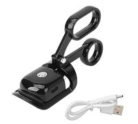 Per riscalto, per il bigodino per ciglia, 3 marcia Controllo della temperatura, Mini di lunga durata, portatile, elettrico, per il trucco (Nero)