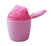per risciacquo shampoo, comoda sciacquatrice a cascata a forma di cartone animato con manico, per shampoo orso per lavarsi i denti e innaffiare i fiori (verde chiaro, rosa)