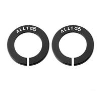Per RockShox - Set di 2 coperture per mozzo per mozzo passante in lega di alluminio, progettate per mozzi anteriori da 15 mm, installazione funzionale