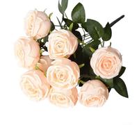 Per rose di seta champagne, per celebrare matrimoni e abbellire gli spazi domestici (per Champagne 1)