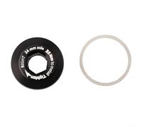 Per ROTOR - Bullone per pedivella per bicicletta da 30 mm, kit autoestraente con guarnizioni per una vestibilità sicura (bullone nero R)