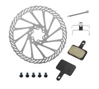 per rotore 203mm 6 Fori Abrasione Bici per rotore 203mm 6 Fori | Design ventilato, riduce surriscaldamento, discese lunghe, resistenza termica, sicurezza(B)