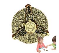 per roulette, da gioco unici - Set di poliedrici, giocattolo per roulette, gioco di ruolo, cubo in metallo per giocattoli da tavolo