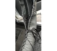 Per Rover P4 1949-1964 Grigio Bicolore Copertura Del Volante IN Pelle Nero Punto