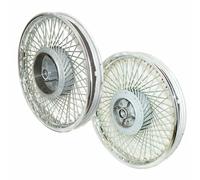 Per Royal Enfield Anteriore Posteriore 80 Raggi Standard Set Cerchi in Acciai...