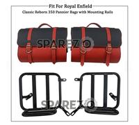 Per Royal Enfield Classic Reborn 350 "Borse a tracolla in pelle e montaggio D10"