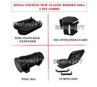 Per Royal Enfield Classic Reborn 350 "Sump guard, Stand Base, Tool Bag & Guard"