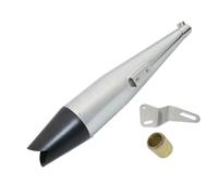 Per royal enfield Classico Shark Forma Silenziatore Marmitta Vetro Lana W/O Gec