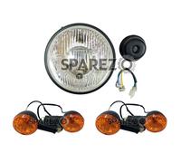 Per Royal Enfield "Faro con coppia indicatori anteriori e posteriori"...