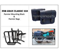 Per Royal Enfield Goan Classic 350 BORSE IN PELLE CON MONTAGGIO D2