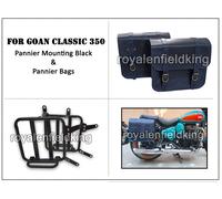 Per Royal Enfield Goan Classic 350 "Borse In Pelle Con Supporto D2"