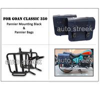 Per Royal Enfield Goan Classic 350 Borse In Pelle Con Supporto D2