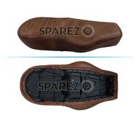 Per Royal Enfield GT e Interceptor 650 "D14 Comoda Pelle Doppio Sedile Marrone"