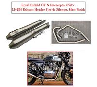 Per Royal Enfield GT E Interceptor 650 "Silenzioso Powerage Con Tubo Di Scarico"