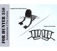 Per Royal Enfield Hunter 350 "PORTAPACCHI POSTERIORE CON SCHIENALE E MONTAGGIO"