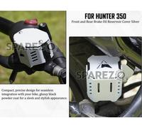 Per Royal Enfield Hunter 350 Reservoir Cap Guard & Oil Container Guard...