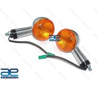 Per Royal Enfield Meteor 350 Nuova Classic 350 Coppia Indicatori Cromo AEs