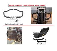 Per Royal Enfield Meteor 350cc "Engine Guard And Sumpguard Black"