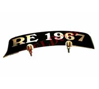 Per Royal Enfield Parafango Anteriore Targa RE 1967 Logo
