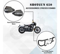 Per Royal Enfield Shotgun 650 "Carbonio Hand Guard E Evo Engine Guard" Accessori