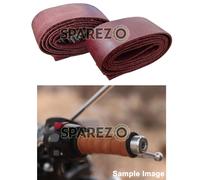 Per Royal Enfield Super Meteor 650 coppia impugnatura manubrio marrone ciliegia