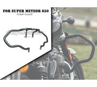 Per Royal Enfield Super Meteor 650 MAGNETO CRASH GUARD NERO