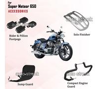 Per Royal Enfield Super Meteor 650 Pedane, Assolo Finisher, Coppa &engine Guard