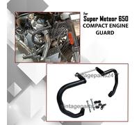 Per Royal Enfield Super Meteor 650 Protezione Del Motore Compatta Nera