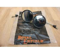 Per Royal Enfield Thunderbird Specchio Set Cromo Ricambio Originale #597382