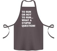 Per Run O Non Per ? Che Stupido Punto di Domanda Cotone Grembiule 100% Biologico