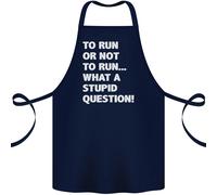 Per Run O Non Per ? Che Stupido Punto di Domanda Cotone Grembiule 100% Biologico
