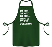 Per Run O Non Per ? Che Stupido Punto di Domanda Cotone Grembiule 100% Biologico