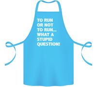 Per Run O Non Per ? Che Stupido Punto di Domanda Cotone Grembiule 100% Biologico