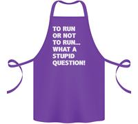 Per Run O Non Per ? Che Stupido Punto di Domanda Cotone Grembiule 100% Biologico