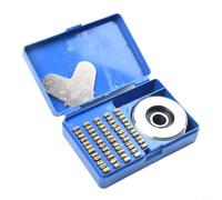 per ruota Embossing FR-900 Kit 104 Acciaio per ruota Embossing | Acciaio per ferro, grani rame, 104 , valigetta inclusa, lunga durata, resistenza meccanica