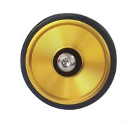 per ruota Facilitatore Pieghevole 55mm CNC Alluminio per Brompton | Lega alluminio CNC, cuscinetto acciaio integrato, gomma , diametro 55mm, per Brompton(Gold)