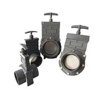 per RV drenaggio PVC cancello valvola plastica Push Pull valvole liquami cancello valvola (DN40-50mm)