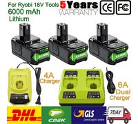 Per Ryobi 18V Adattatore Batteria Al Litio 6A Per Ryobi 18V One Plus Batteria di Ricambio Strumento di Potere Per P107 RB18L50 RB18L20 P108