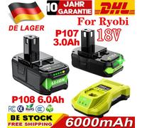 Per Ryobi 18V Batteria per utensili a batteria RB18L25 P107 P108 P109 P102 P103 3/6Ah Per Ryobi 18V Batteria al litio di ricambio