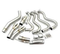 Per S&Uzuki GSX-R 1000 2009-2016 Sistema Anteriore Per Moto 51mm Slip On Collegamento Modificato Tubo Di Scarico Moto Silenziatore Posteriore
