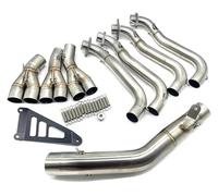 Per S&Uzuki GSXR1000 GSXS1000 2017-2023 Moto Sistemi Completi 60mm Slip On Tubo Di Scarico Anteriore Moto Silenziatore Posteriore