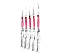 per sabiki Rig 5 Hooks Luminous Beads per Deep Sea per sabiki | 6 hooks per rig, red heads, white per flash foil, luminous beads, attracts herring mackerel instantly