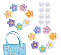 per sacchetti CAMPIO, BASS CAMBINO | Decorazione dei fiori tote sulla spiaggia | Perle e fiori alla moda per per le borse, inserto per la tote sulla spiaggia