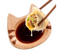 per salse, in legno, riutilizzabile, decorativo, per sushi, salsa di soia, ciotole da portata, per casa, cucina, feste, riunioni, dessert, snack, salumi, salse, cibo, frutta